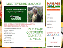 Tablet Screenshot of monteverdemassagecr.com